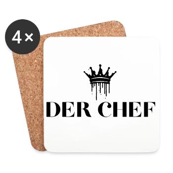 Les cadeaux du chef Chef Royale - Dessous de verre (lot de 4) - blanc - Devant
