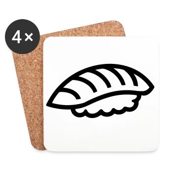 Sushi - Untersetzer (4er-Set) - Weiß - Vorne