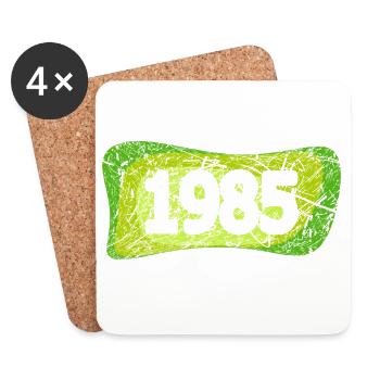 retro 1985 - Coasters (set of 4) - white - Front