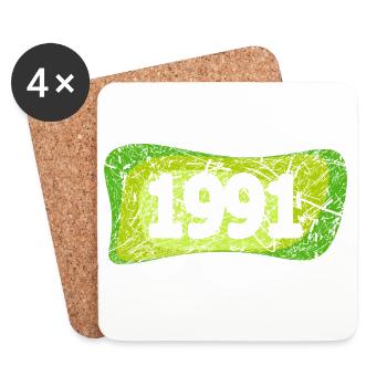 1991 - Coasters (set of 4) - white - Front