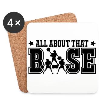 Pom girls - Dessous de verre (lot de 4) - blanc - Devant