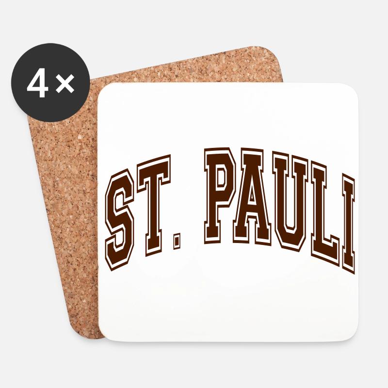 St. Pauli - Untersetzer (4er-Set) - Weiß