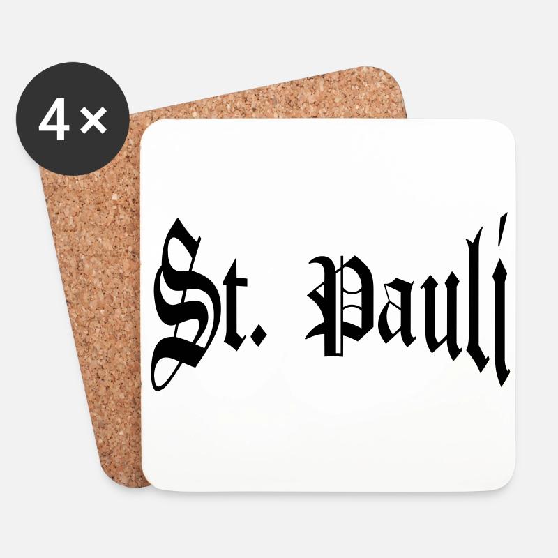 St. Pauli - Untersetzer (4er-Set) - Weiß