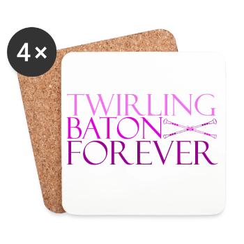 TWB forever violet - Dessous de verre (lot de 4) - blanc - Devant