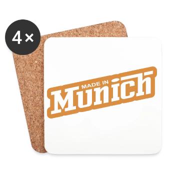 Munich - because it's your city! - Coasters (set of 4) - white - Front