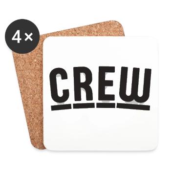 Crew design with Berlin charm - Coasters (set of 4) - white - Front