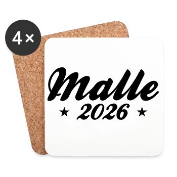 Malle 2026 - Coasters (set of 4) - white - Front