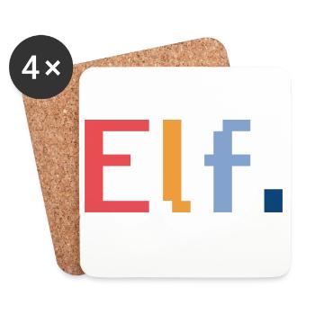 Cadeau rétro de lutin pour le 11e anniversaire - Dessous de verre (lot de 4) - blanc - Devant