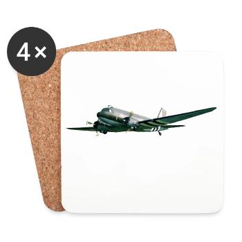 C-47 - Untersetzer (4er-Set) - Weiß - Vorne