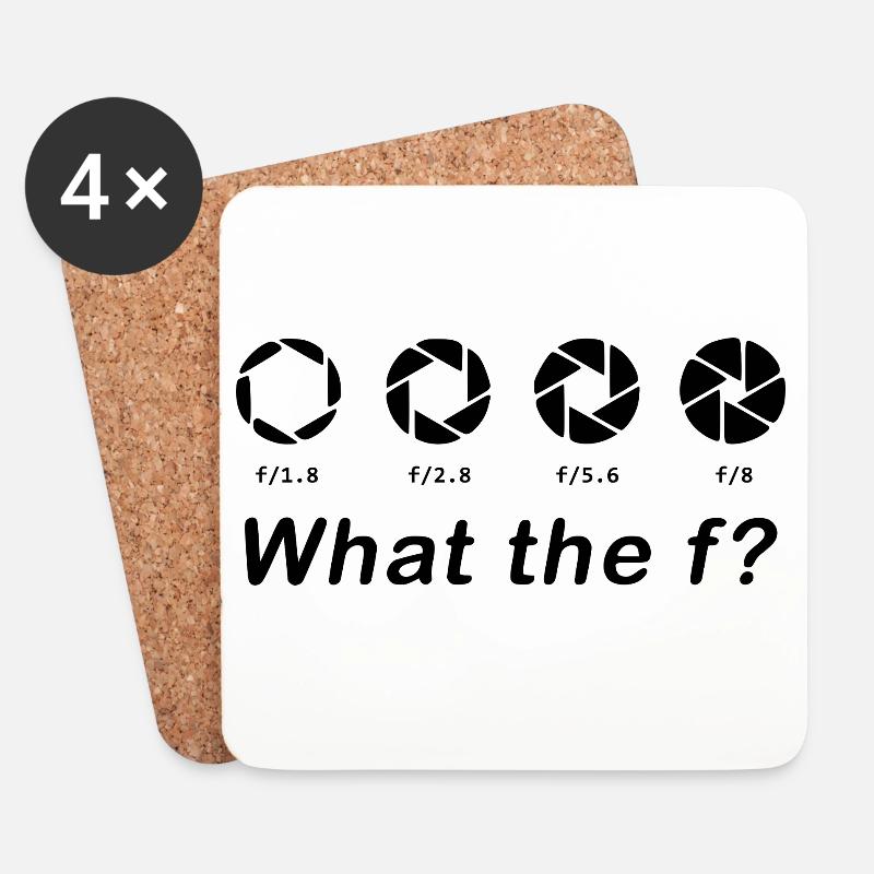 What the f - Untersetzer (4er-Set) - Weiß