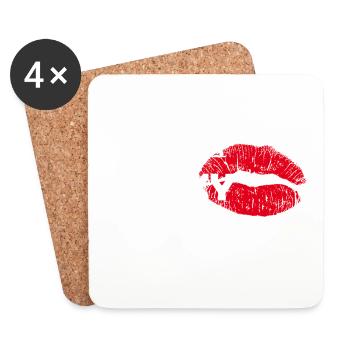 je suis sexy - Dessous de verre (lot de 4) - blanc - Devant