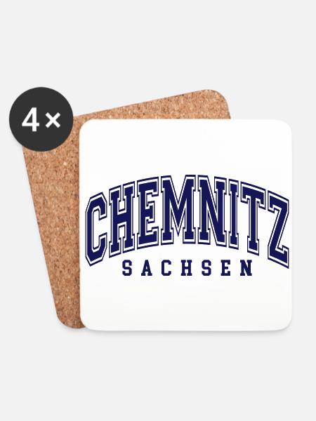 Chemnitz - Untersetzer (4er-Set) - Weiß