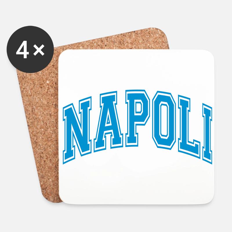 Neapel - Untersetzer (4er-Set) - Weiß