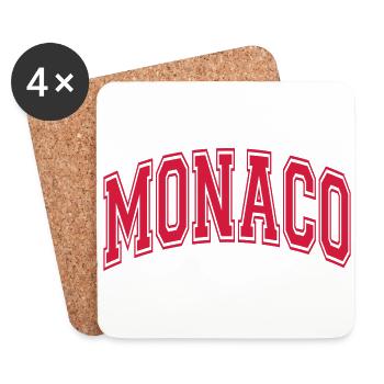 Monaco - Dessous de verre (lot de 4) - blanc - Devant