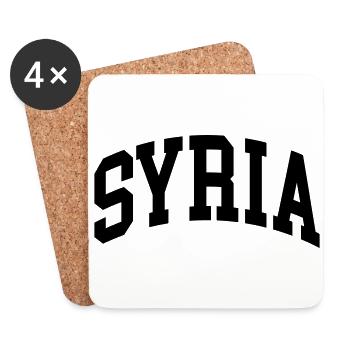 Syrie - Dessous de verre (lot de 4) - blanc - Devant