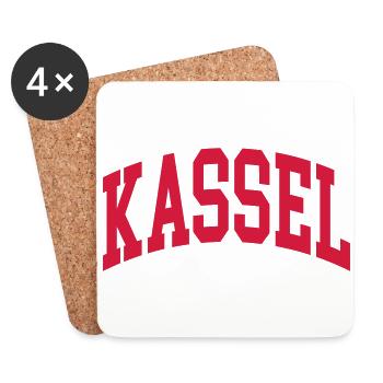 Kassel - Dessous de verre (lot de 4) - blanc - Devant