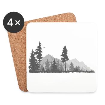 Nature - Dessous de verre (lot de 4) - blanc - Devant