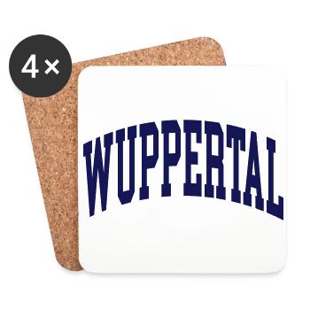 Wuppertal - Dessous de verre (lot de 4) - blanc - Devant