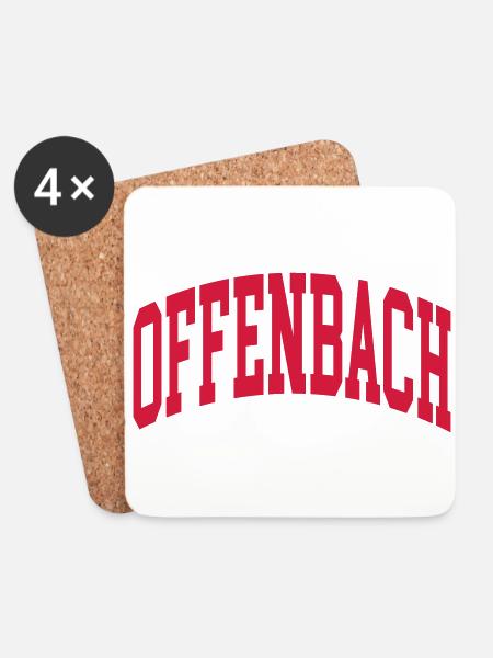Offenbach - Untersetzer (4er-Set) - Weiß