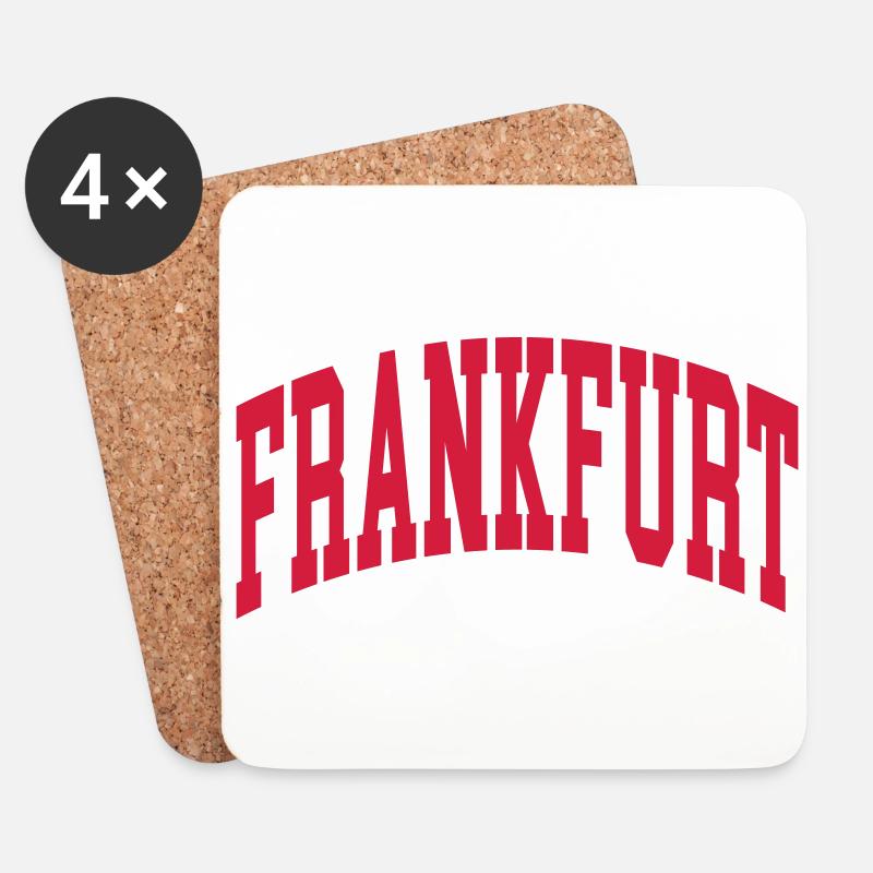 Frankfurt - Untersetzer (4er-Set) - Weiß