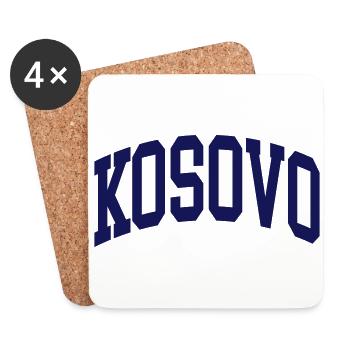 Kosovo - Untersetzer (4er-Set) - Weiß - Vorne