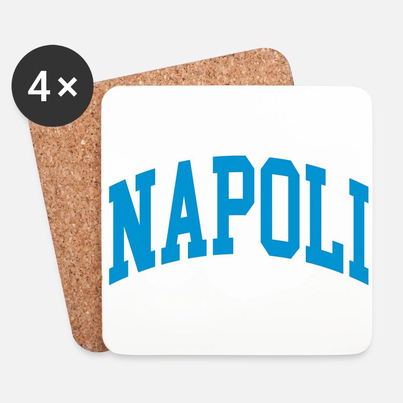 Neapel - Untersetzer (4er-Set) - Weiß