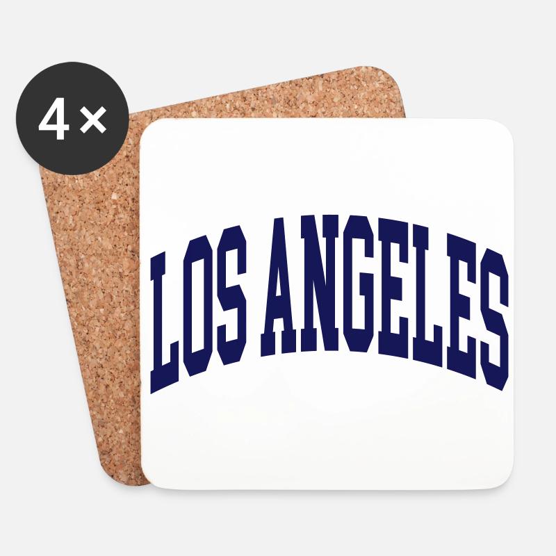 Los Angeles - Untersetzer (4er-Set) - Weiß