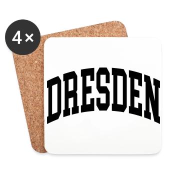 Dresden - Untersetzer (4er-Set) - Weiß - Vorne