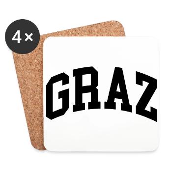 Graz - Coasters (set of 4) - white - Front