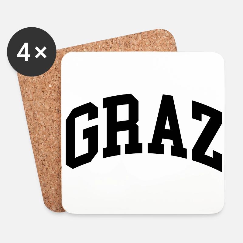 Graz - Untersetzer (4er-Set) - Weiß