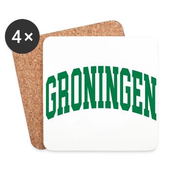 Groningen - Coasters (set of 4) - white - Front