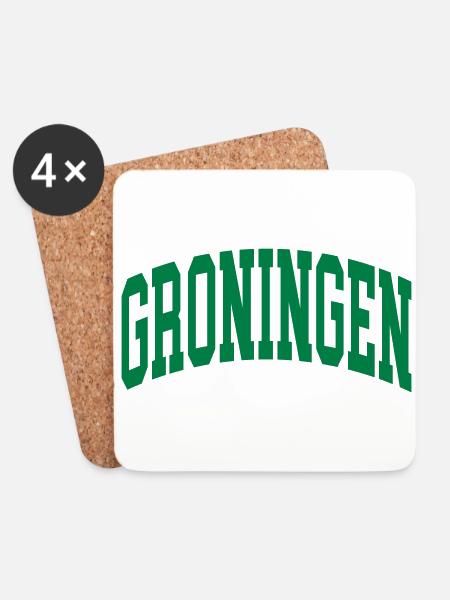 Groningen - Untersetzer (4er-Set) - Weiß