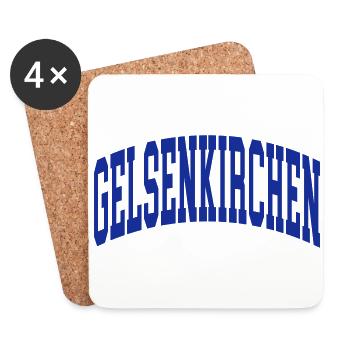 Gelsenkirchen - Dessous de verre (lot de 4) - blanc - Devant