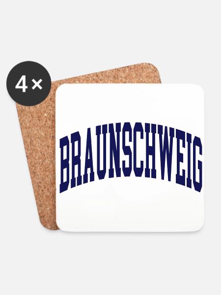 Braunschweig - Untersetzer (4er-Set) - Weiß