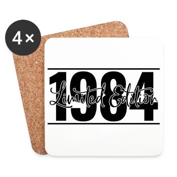Limited Edition 1984 - Untersetzer (4er-Set) - Weiß - Vorne