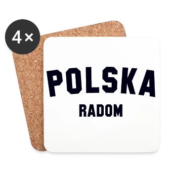 RADOM Polska Polen - Untersetzer (4er-Set) - Weiß - Vorne