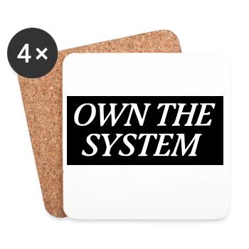 Own the System - Das eigene System - Coasters (set of 4) - white - Front