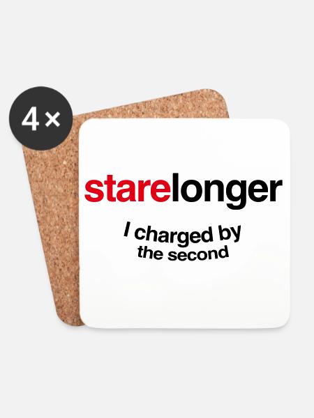 Starr länger. Ich erkläre jede Sekunde! - Untersetzer (4er-Set) - Weiß