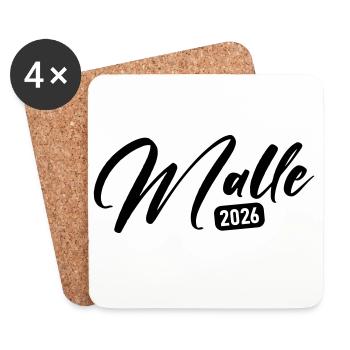 Malle 2026 - Coasters (set of 4) - white - Front