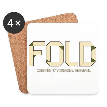 AUDACE – Je tiens bon. Du moins sur le papier - Dessous de verre (lot de 4) - blanc - Devant
