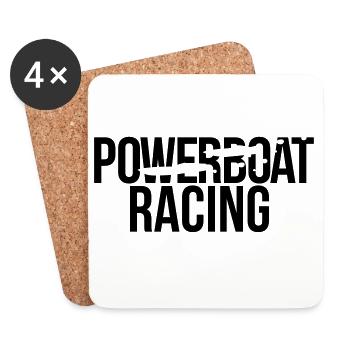 power boat racing - Untersetzer (4er-Set) - Weiß - Vorne