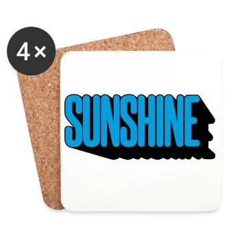 Sunshine - Untersetzer (4er-Set) - Weiß - Vorne