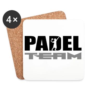Padel - Coasters (set of 4) - white - Front