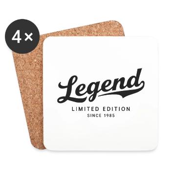 Legend Limited Edition Since 1985 - Untersetzer (4er-Set) - Weiß - Vorne