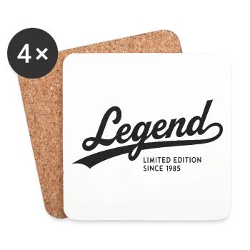 Legend Limited Edition Since 1985 - Untersetzer (4er-Set) - Weiß - Vorne