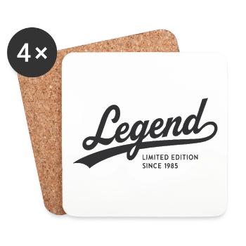 Legend Limited Edition Since 1985 - Untersetzer (4er-Set) - Weiß - Vorne
