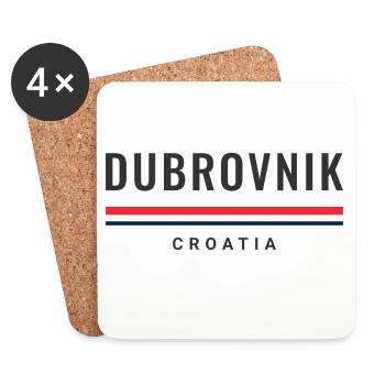 Dubrovnik City Croatia - Coasters (set of 4) - white - Front