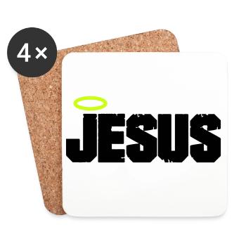 Jesus Christ - Coasters (set of 4) - white - Front