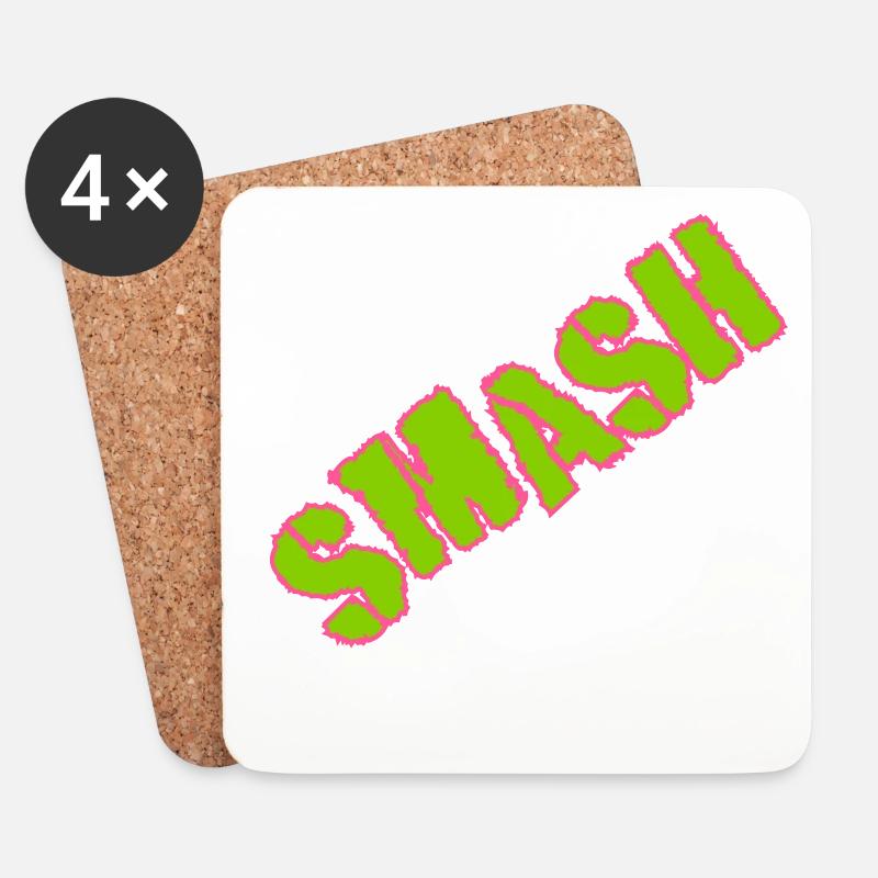 Smash - Untersetzer (4er-Set) - Weiß