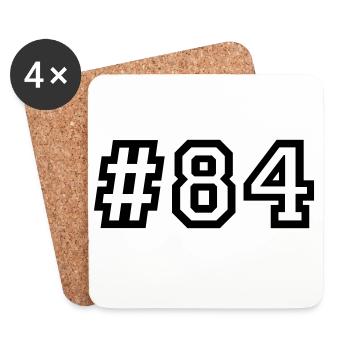 1984 Born 42nd birthday 42 years old - Coasters (set of 4) - white - Front